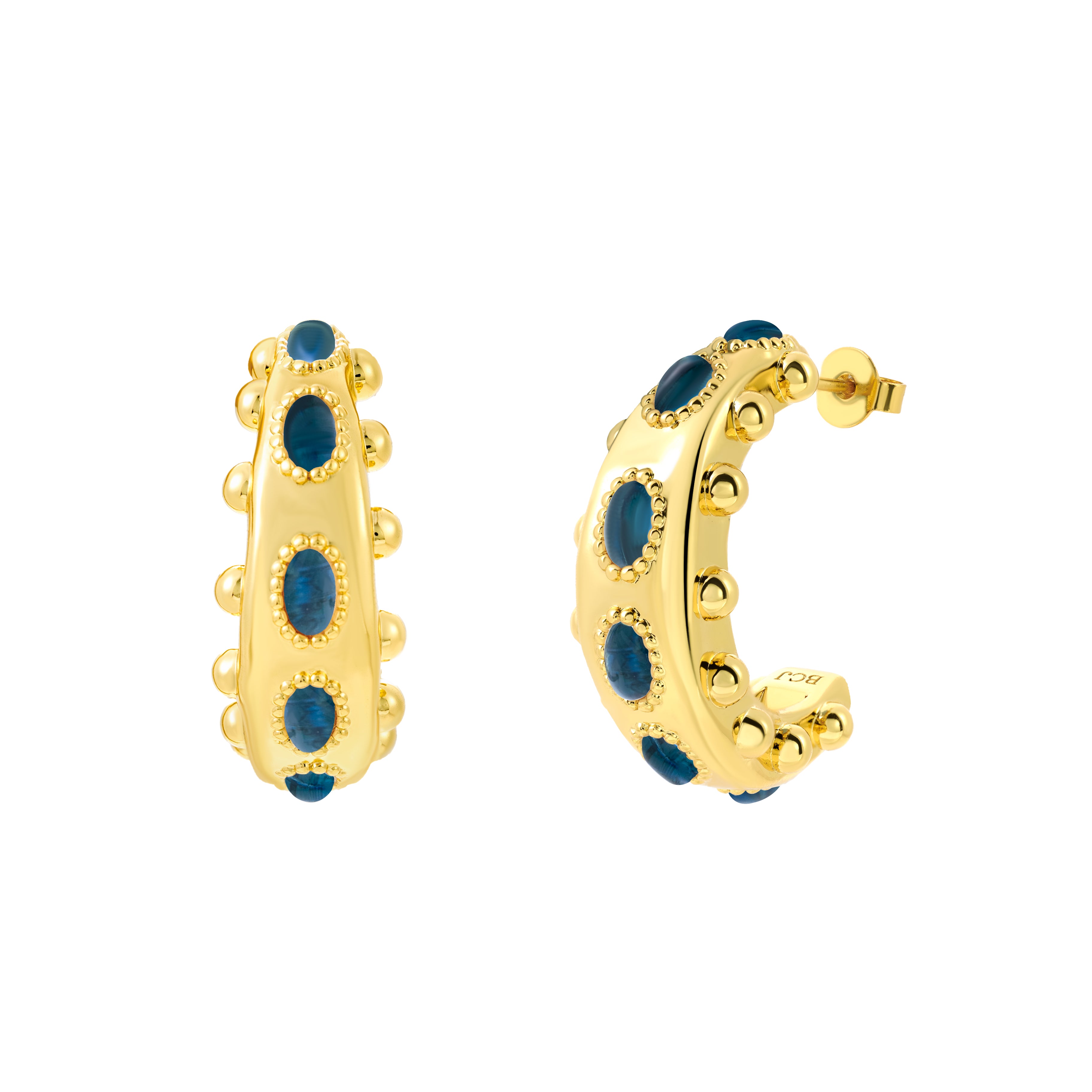 Cordelia Earrings in Blue