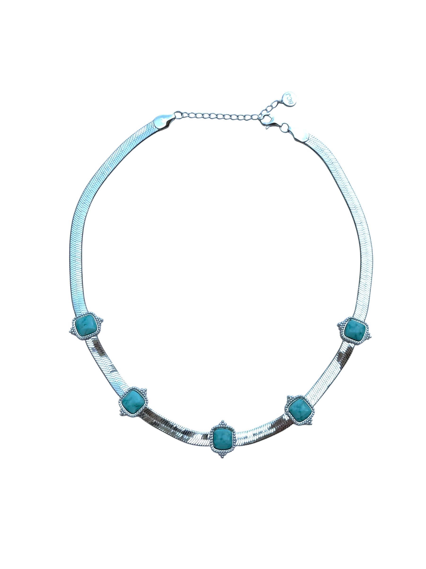 Silver Turquoise Tide Necklace
