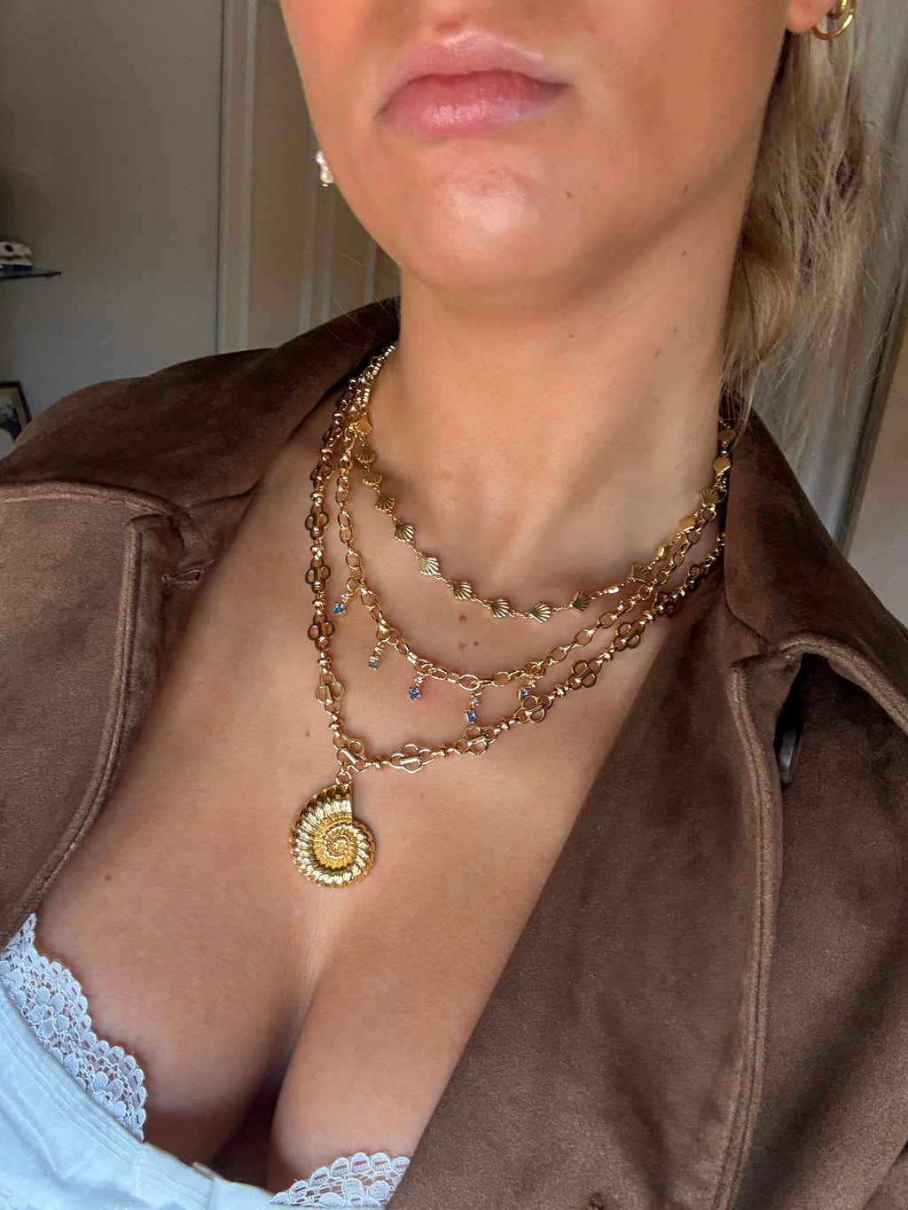 Gigi Necklace in Blue