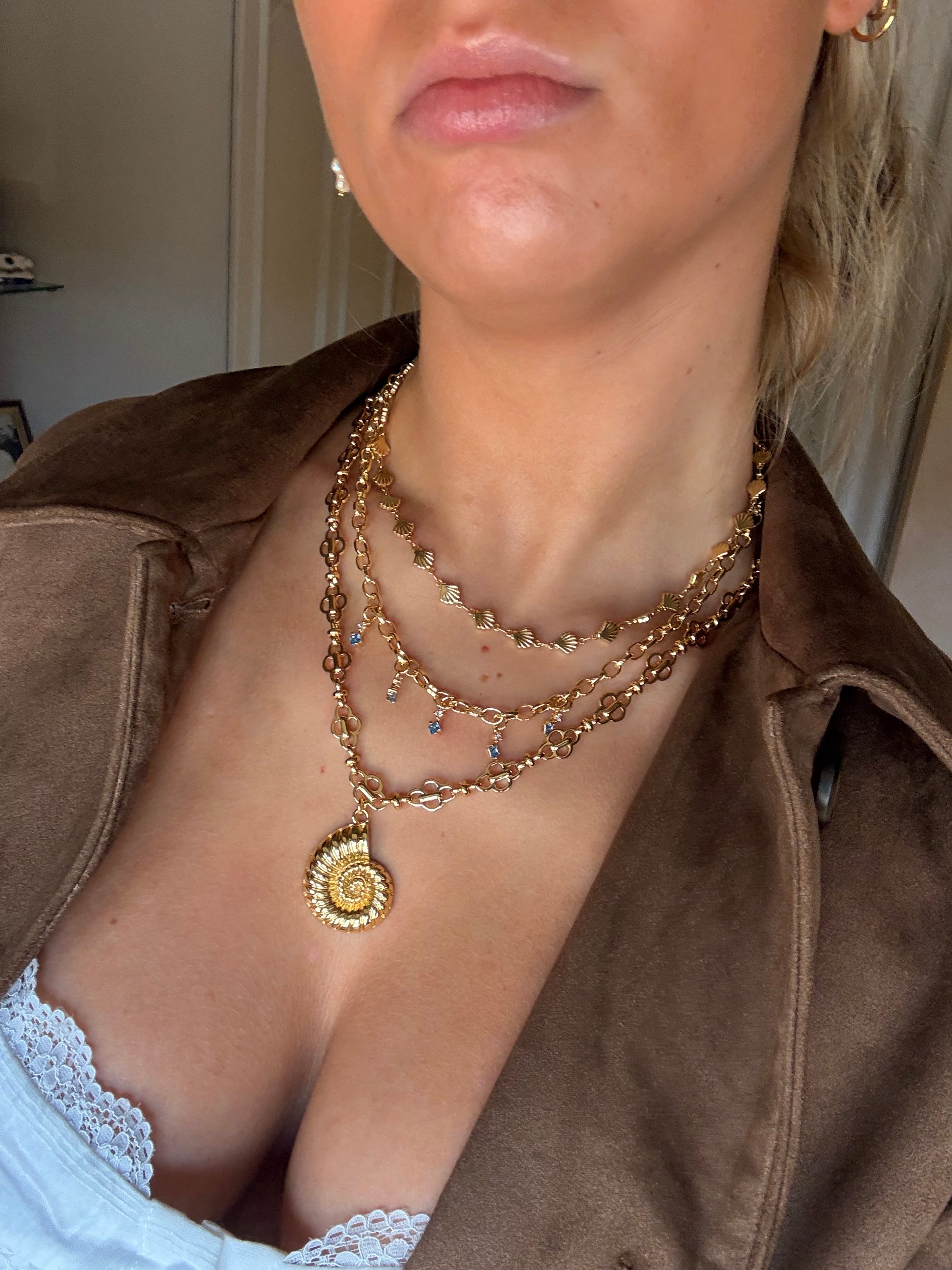 Gigi Necklace in Blue