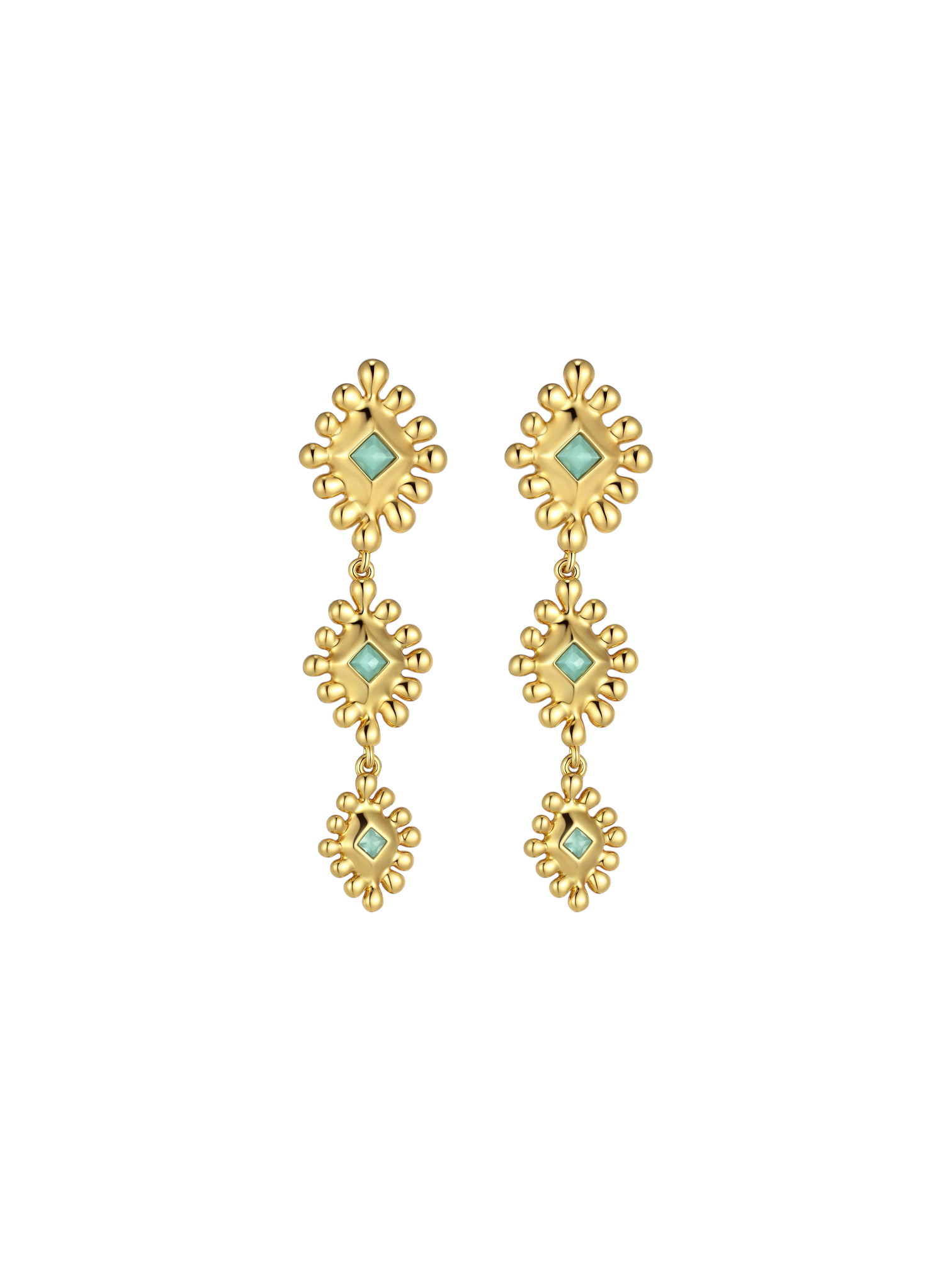 Amalia Earrings in Aqua