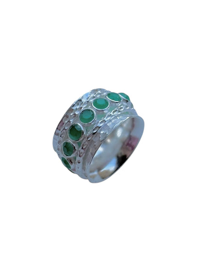 Octavia Ring in Green