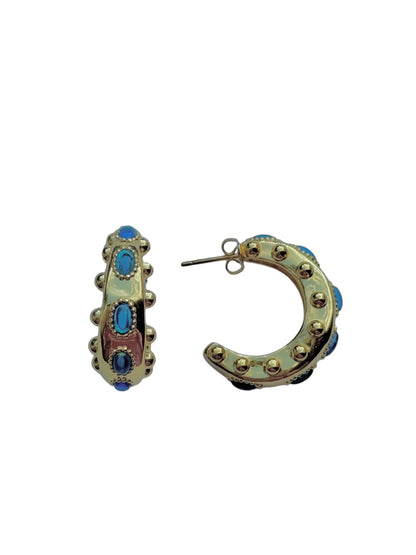 Cordelia Earrings in Blue