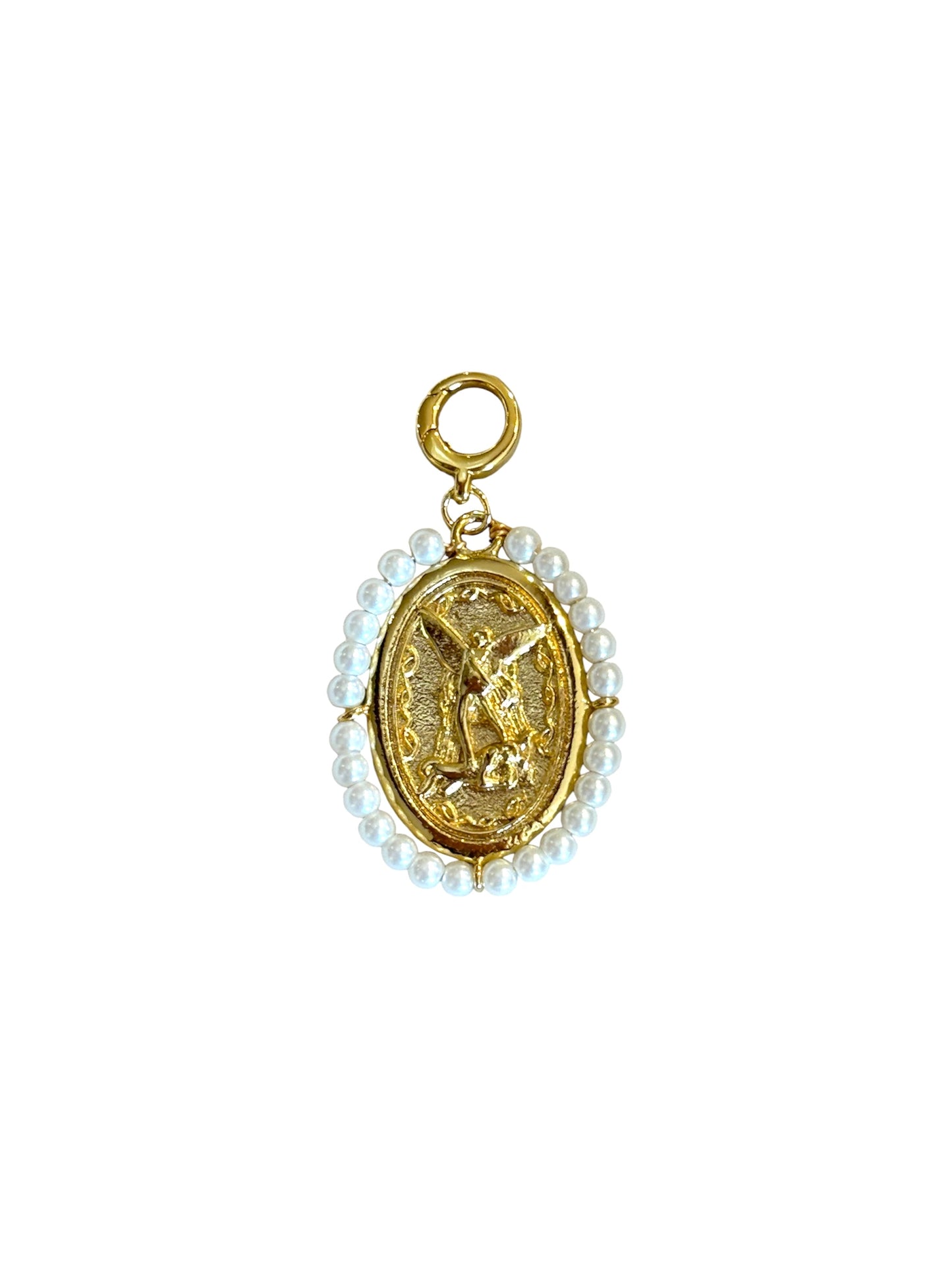 Angel Pearl Clip-on Charm