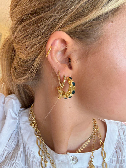 Cordelia Earrings in Blue