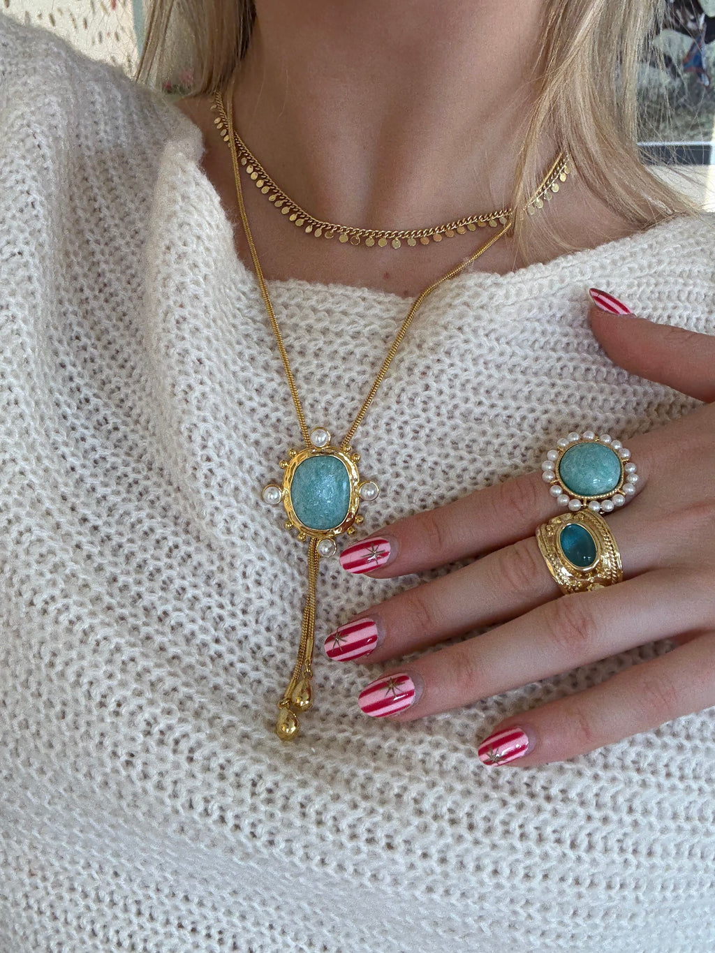 Sequin Short Necklace