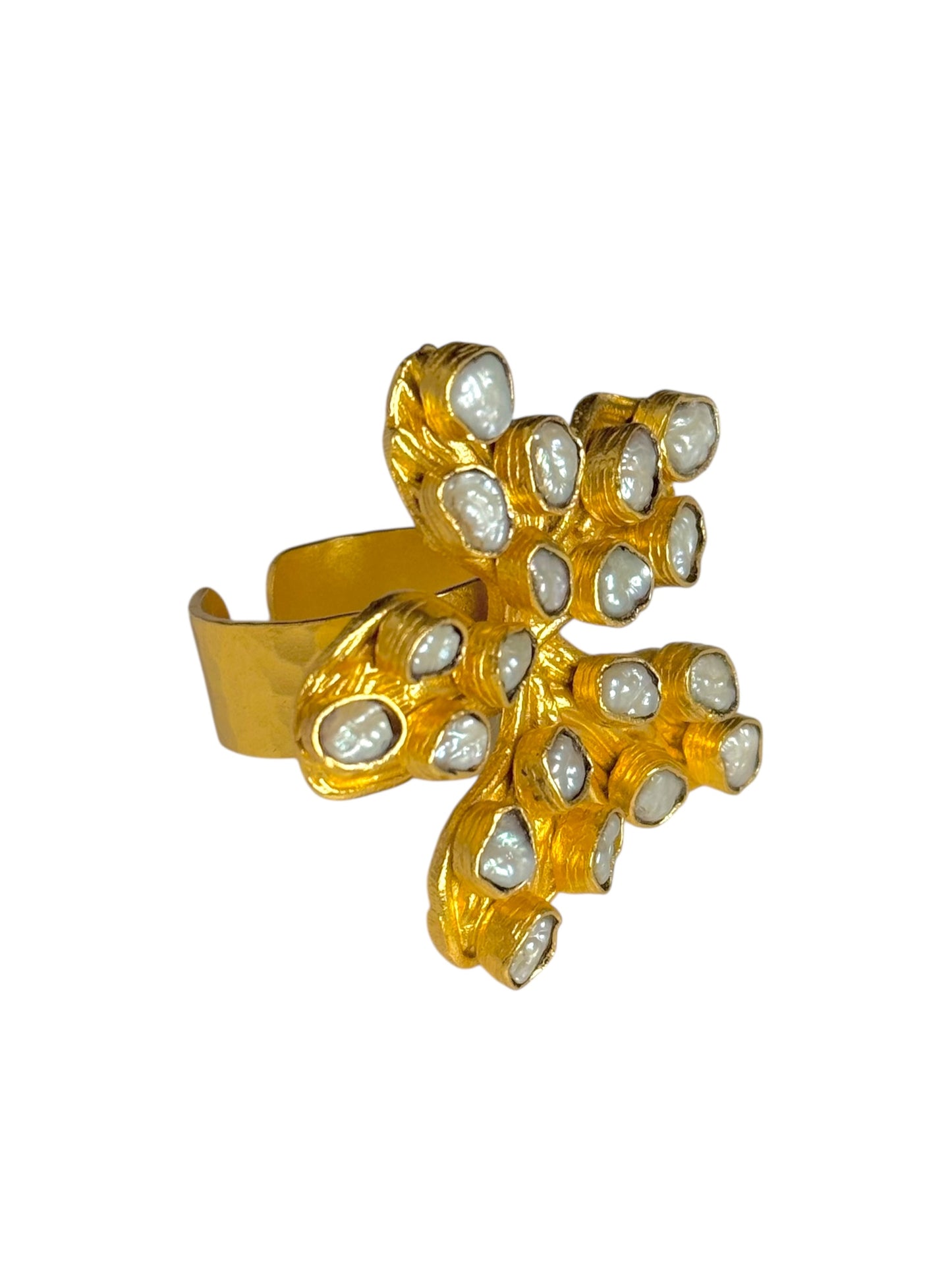 Hibiscus Pearl Ring