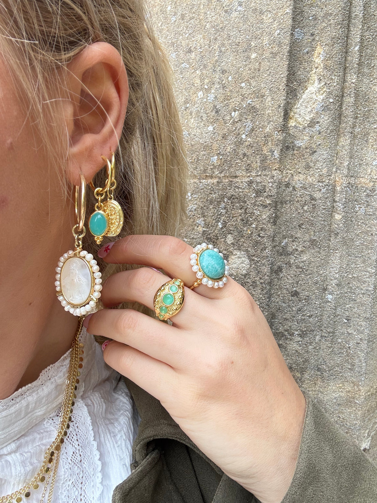 Bali Ring in Aqua