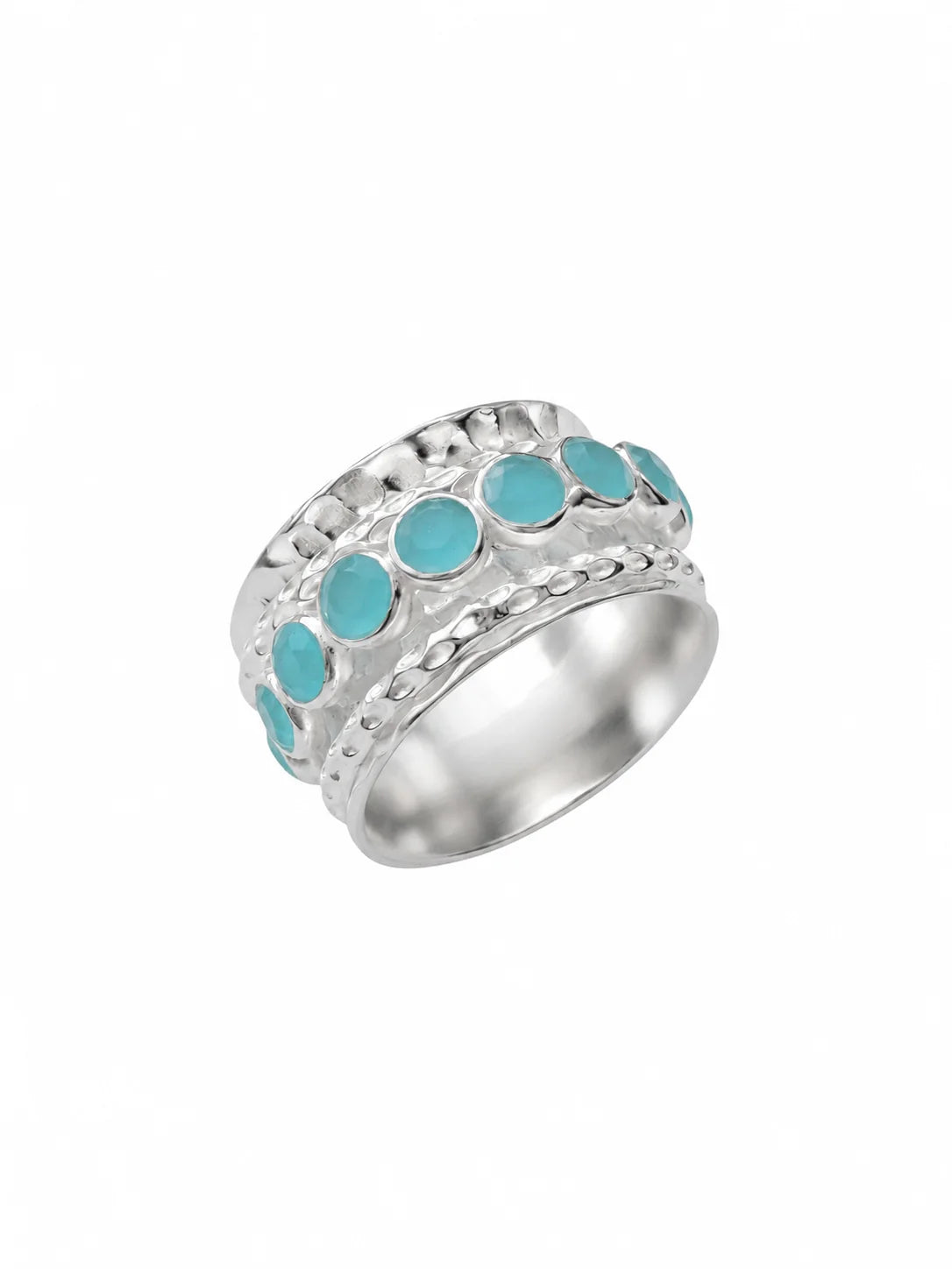 Octavia Ring in Aqua