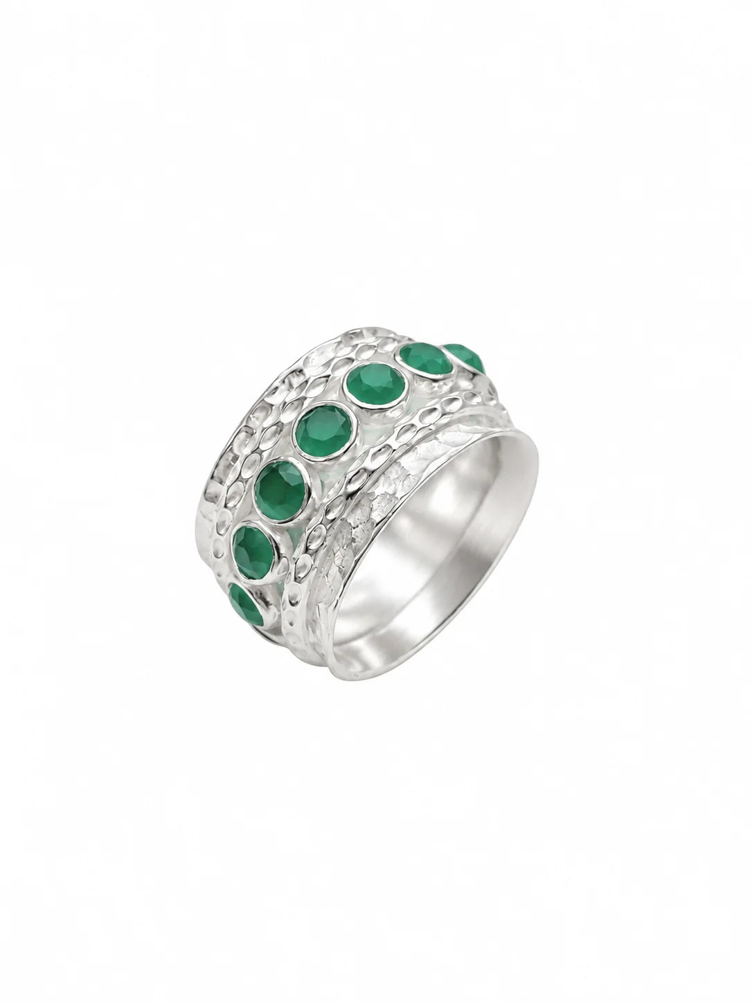 Octavia Ring in Green