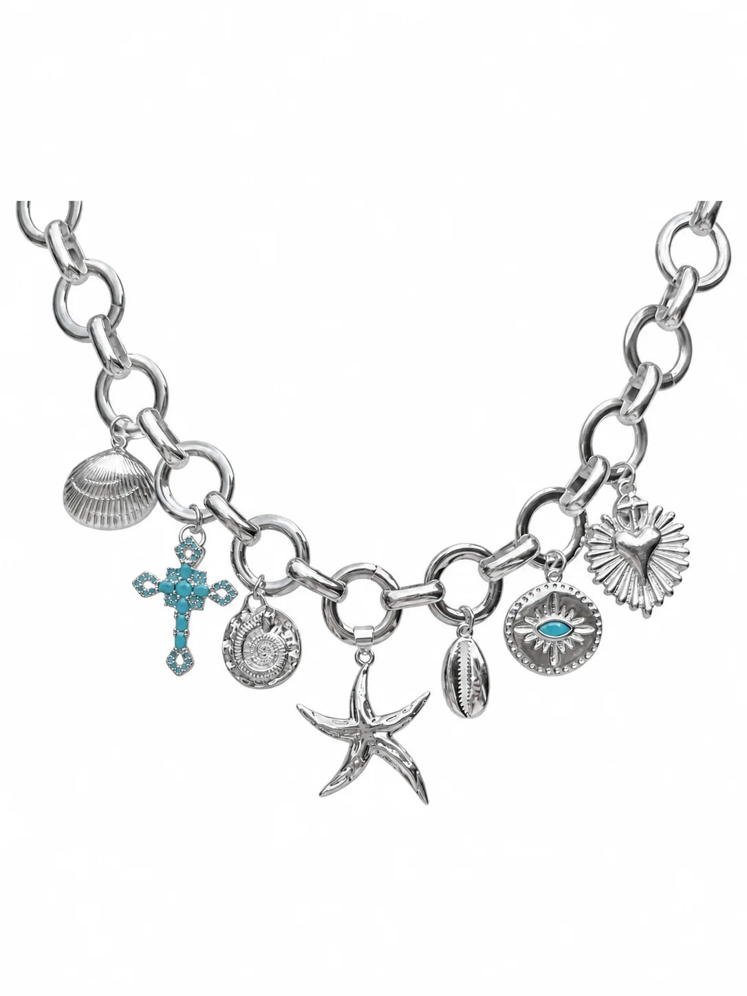 Silver Sea Bloom Necklace