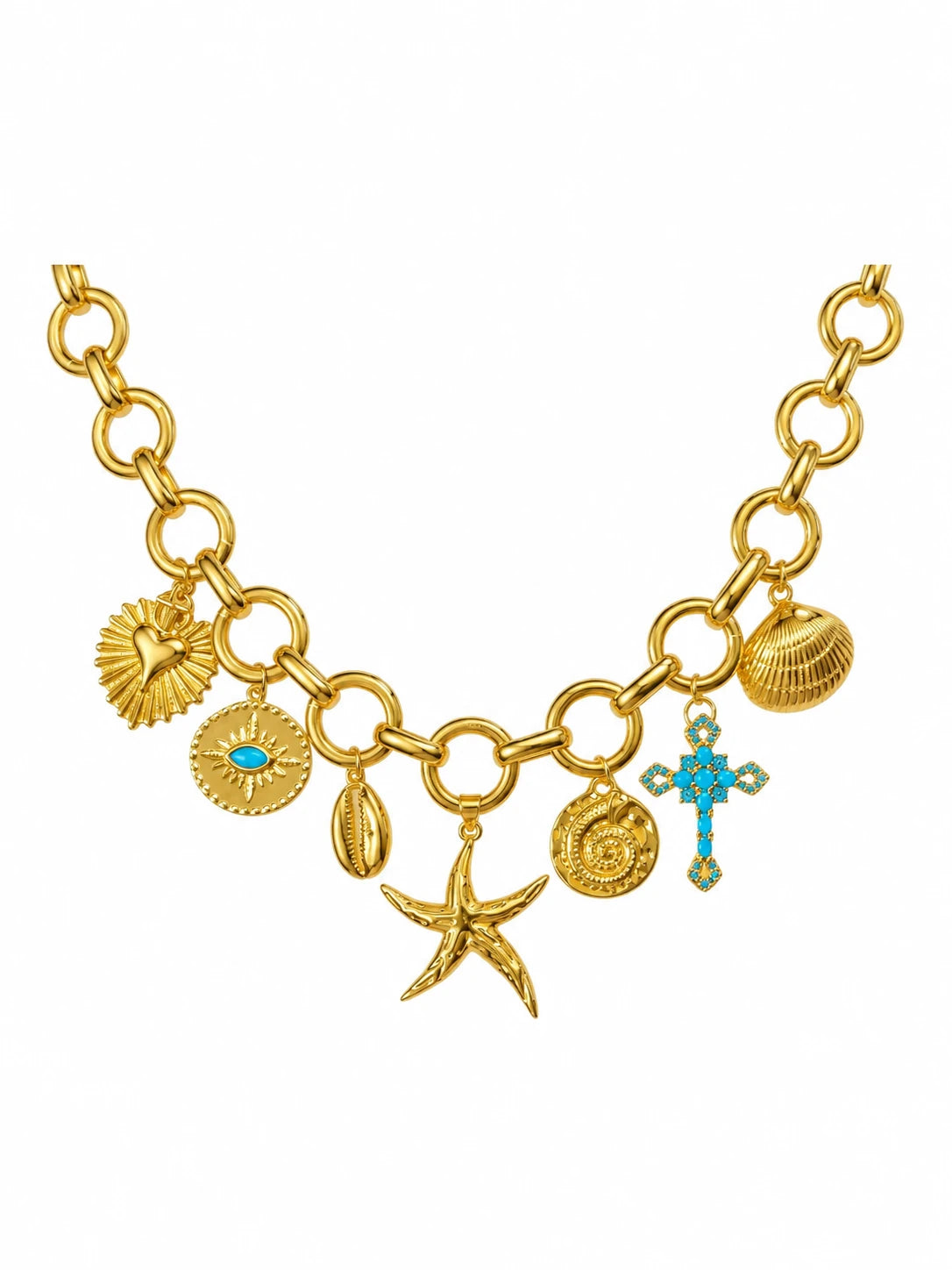 Sea Bloom Necklace in Gold