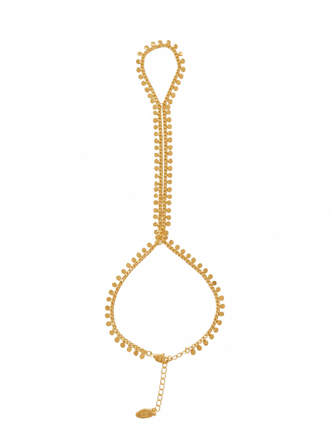 Sequin Hand Chain in Gold