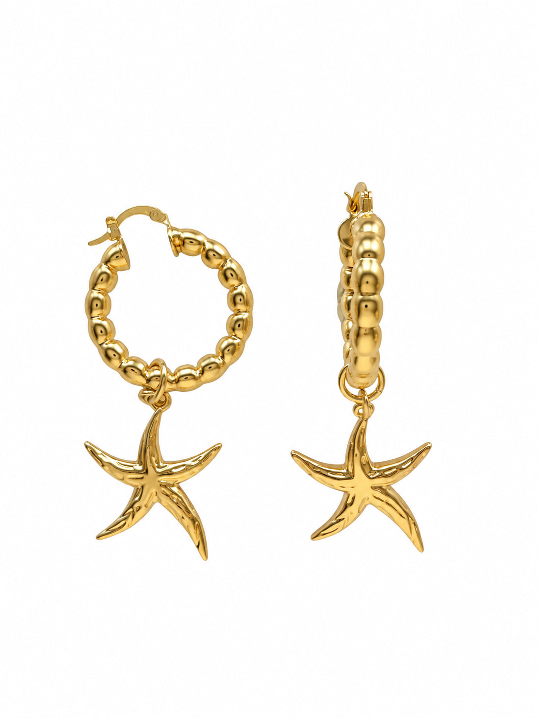 Starfish Hoop Earrings