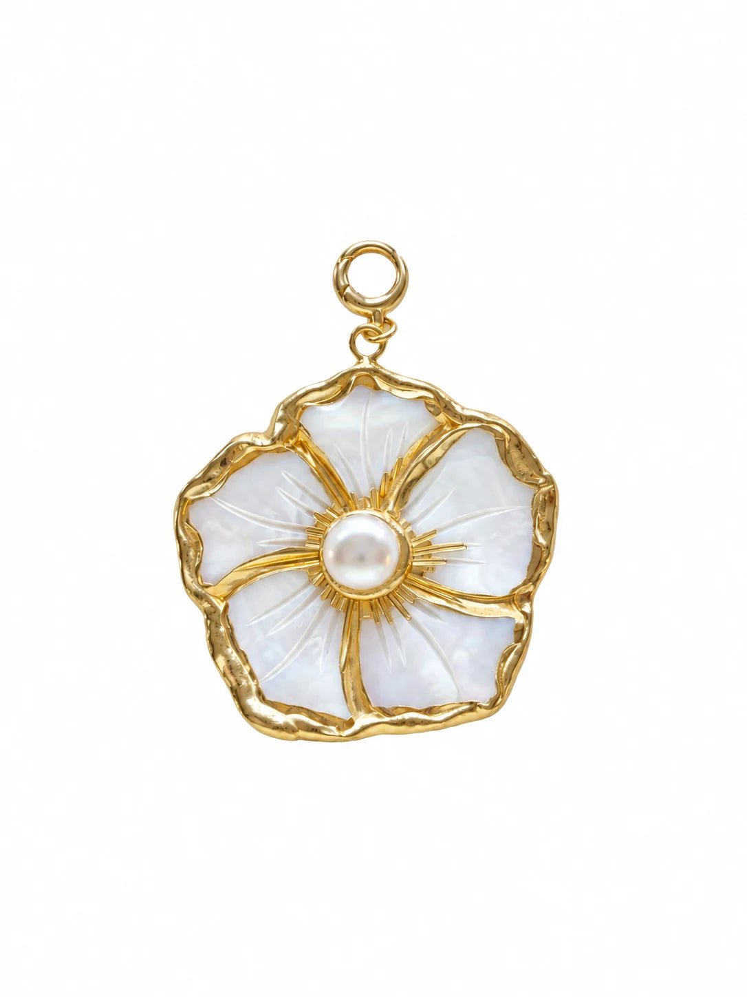 Hibiscus Shell Clip-On Charm