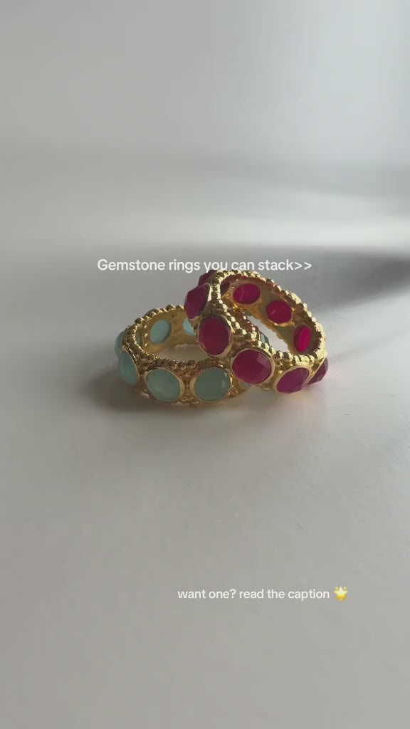 Amalia Ring in Pink