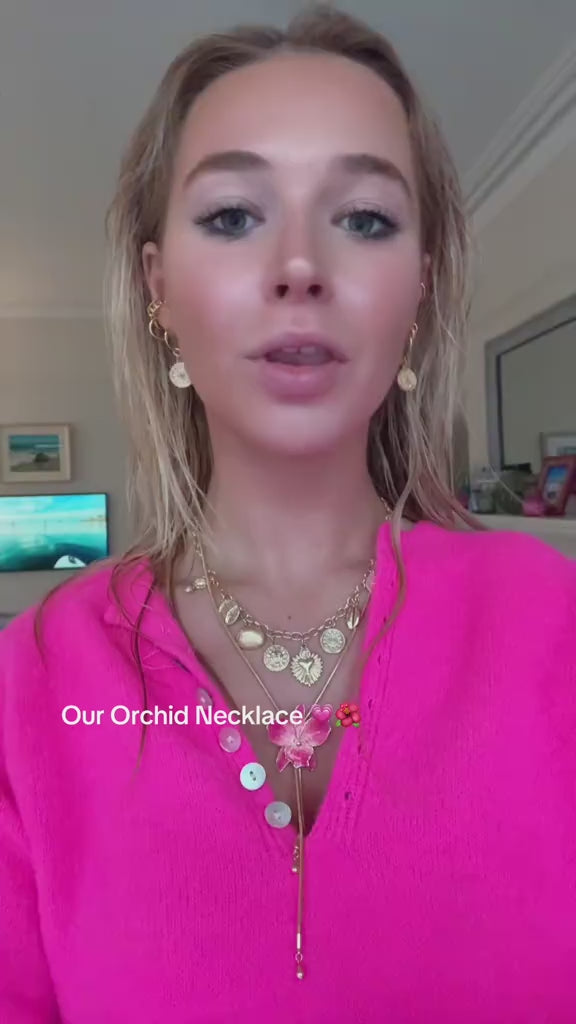 Bri Orchid Necklace