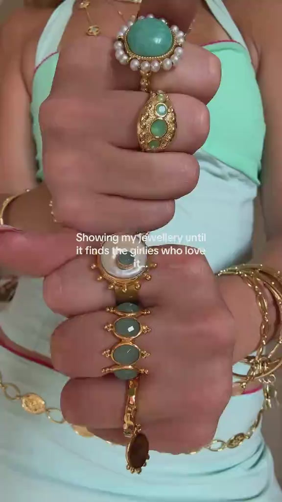 Bali Ring in Aqua