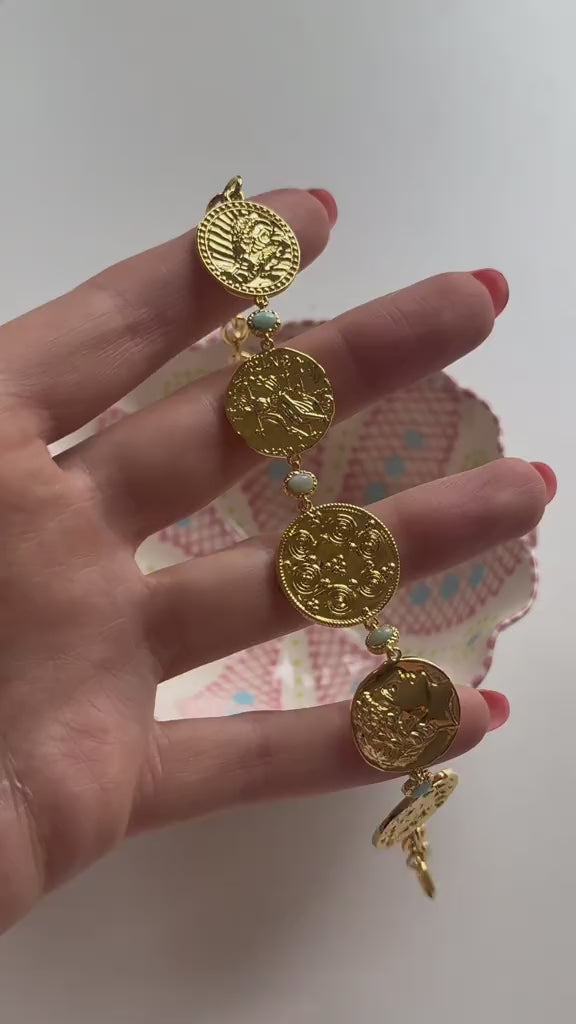 India Coin Bracelet